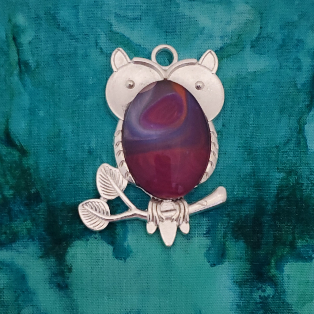 Handmade Owl Pendant Necklace 16$